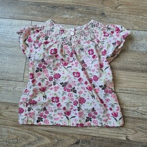 Janie & Jack Floral Blouse, Size 12-18 Months
